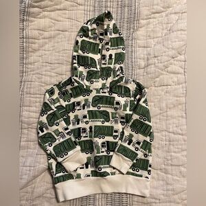 Winter Water Factory organic cotton garbage truck hoodie 3T
